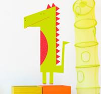 Muursticker voor kinderen met krokodil