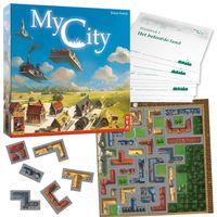 999 Games My City Volwassenen en kinderen Bordspel met tegels - thumbnail