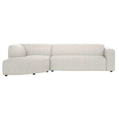 Leen Bakker - Hoekbank Astoria Links - Morbi - Stof - Beige - 189x283x72 Cm