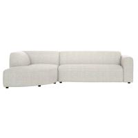 Leen Bakker - Hoekbank Astoria Links - Morbi - Stof - Beige - 189x283x72 Cm