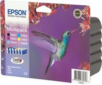 Epson Hummingbird T080740 Multipack Ink Cartridge inktcartridge Origineel Zwart, Cyaan, Lichtyaan, Lichtmagenta, Magenta, Geel - thumbnail