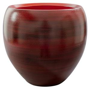 Steege Bloempot - wijn rood - modern - keramiek - 33 x 28 cm