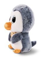 Nici Pinguin Sniffy - pluche knuffel - wit/blauw - 15 cm - Knuffeldier - thumbnail