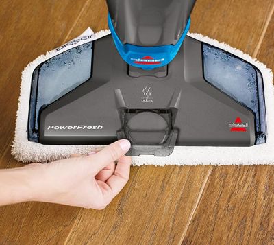 Bissell PowerFresh Rechtopstaande stoomreiniger 0,56 l 1600 W Blauw, Titanium