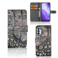 OPPO Find X3 Lite | Telefoonhoesje | Met pasjeshouder | Krokodillenprint