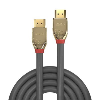 LINDY 37602 HDMI-kabel Aansluitkabel HDMI-A-stekker, HDMI-A-stekker 2.00 m Grijs 8K UHD