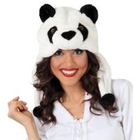 Panda beer verkleed muts voor volwassenen - Carnaval - Dierenkop mutsen/hoeden