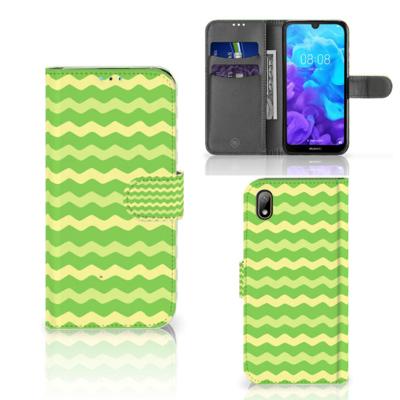 Huawei Y5 (2019) | Telefoon Hoesje | Waves Green