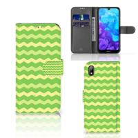 Huawei Y5 (2019) | Telefoon Hoesje | Waves Green