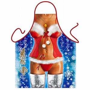 Carnaval verkleed keuken of bbq schort - Sexy Kerstvrouw - cadeau - Dames