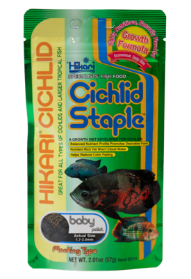 Hikari Cichlid Staple Baby Voer 57g - Complete Groeivoeding voor Jonge Cichliden met Vitamine C