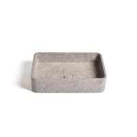 Ideavit Gaia Waskom 50x32.5x12cm Beton rechthoek Light Grey 290306-D1