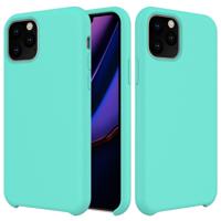 Effen kleur Liquid silicone schokbestendig Case voor iPhone XI 2019 (Baby Blue)