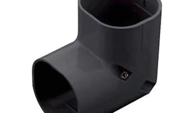 Inaba Denko SC-100-K lange stijgende bocht 90 °C Zwart