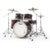 Pearl Export EXX725NBR/C864 Satin Scarlet 5d. drumstel met hardware en bekkenset (rock)