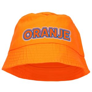 Oranje Koningsdag zonnehoed - oranje - 57-58 cm - Verkleedhoofddeksels