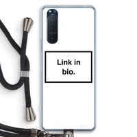 Link in bio: Sony Xperia 5 II Transparant Hoesje met koord