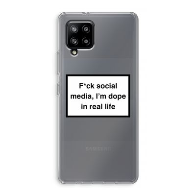 I'm dope: Samsung Galaxy A42 5G Transparant Hoesje