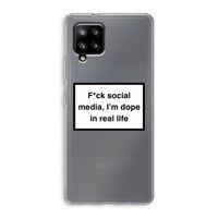 I'm dope: Samsung Galaxy A42 5G Transparant Hoesje