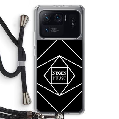 Negenduust geometrisch: Xiaomi Mi 11 Ultra Transparant Hoesje met koord