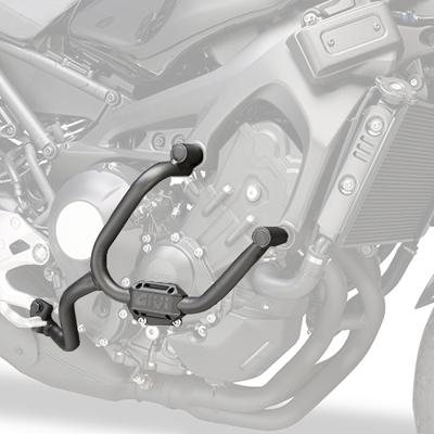 GIVI Valbeugel, Valbeugels voor de moto, TN2128 Zwart gepoedercoat staal onderzijde