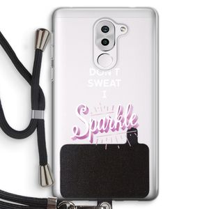 Sparkle quote: Honor 6X Transparant Hoesje met koord