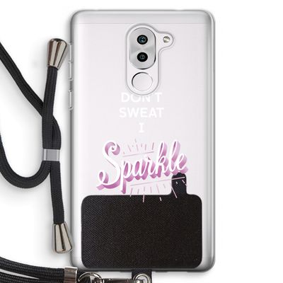 Sparkle quote: Honor 6X Transparant Hoesje met koord