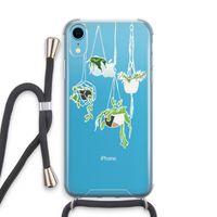 Hang In There: iPhone XR Transparant Hoesje met koord