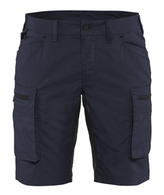 Blåkläder Dames Service Short met stretch 71491845 | Donker marineblauw/Zwart | Maat 46 - 7330509535516