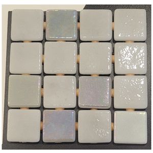 Mozaïek Ezarri FOSFO Collection 2.5x2.5 cm Serpens Glossy Silver Sand Ezarri
