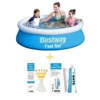 Bestway Zwembad - Fast Set - 183 x 51 cm - Inclusief Reparatiesetje & 75 Teststrips