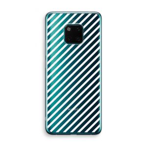 Strepen zwart-wit: Huawei Mate 20 Pro Transparant Hoesje