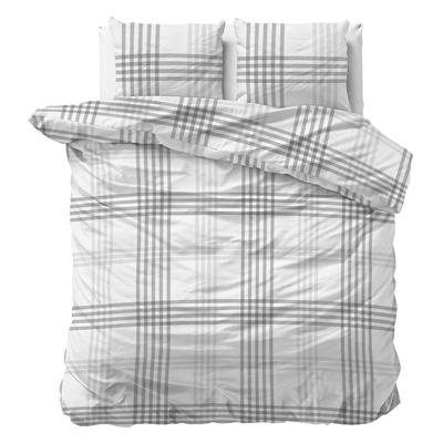 Dekbedovertrek Azra - Tweepersoons (200x200 cm) - Wit Polyester-katoen - Dessin: - Sleeptime Elegance - Dekbed-Discounter.nl