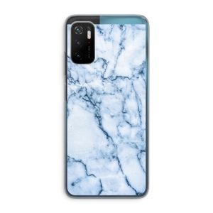 Blauw marmer: Xiaomi Poco M3 Pro 5G Transparant Hoesje