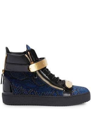 Giuseppe Zanotti baskets montantes Coby - Bleu