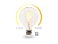 Smart wifi-ledlamp warmwit & intens warmwit e27 g125 - Velleman Smart wifi-ledlamp warmwit & intens warmwit e27 g125 - Velleman