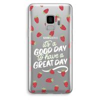 Don’t forget to have a great day: Samsung Galaxy S9 Transparant Hoesje - thumbnail