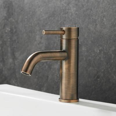 Wastafelkraan SaniClear Plus | Opbouw | Mengkraan | Standaard model | Verouderd messing