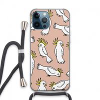 Papegaai: iPhone 13 Pro Max Transparant Hoesje met koord