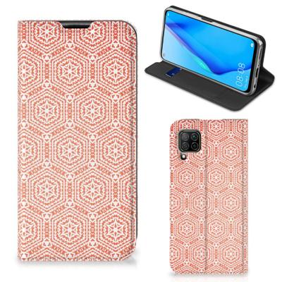 Huawei P40 Lite | Hoesje met Magneet | Pattern Orange