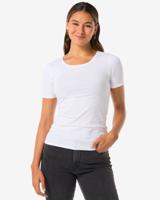 HEMA Dames T-shirt o-hals wit (wit)