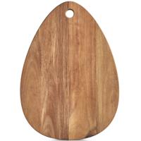 Snijplank druppel vorm - acacia hout - 29 x 40 cm - serveerplank/hapjes plank