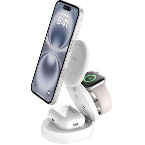 Belkin WIZ034KQWH oplader voor mobiele apparatuur Headset, Smartphone, Smartwatch Wit USB Draadloos