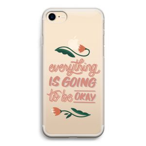 Optimistic flower girl: iPhone 7 Transparant Hoesje