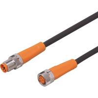 ifm Electronic EVC311 Verbindingskabel Aantal polen (sensoren): 4, 4 Stekker, recht, Bus, recht 0.6 m 1 stuk(s)