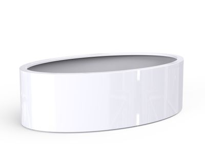 Polyester plantenbak Ellipse hoogglans 200x120x60cm. op=op