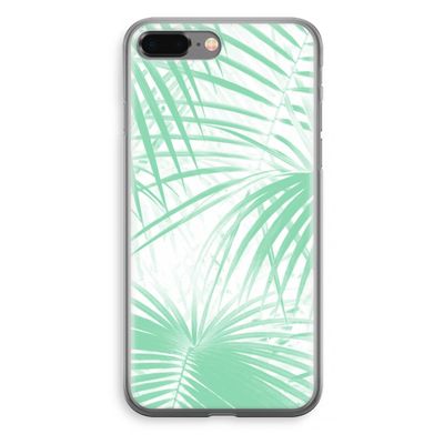 Palmbladeren: iPhone 8 Plus Transparant Hoesje