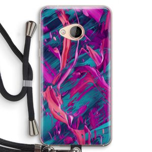 Pink Clouds: HTC U Play Transparant Hoesje met koord