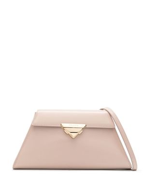 Prada sac porté épaule en cuir à logo triangle - Rose