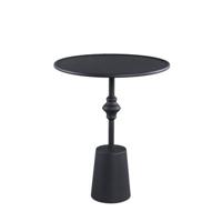 PTMD Dinja Black iron sidetable minimal chic round